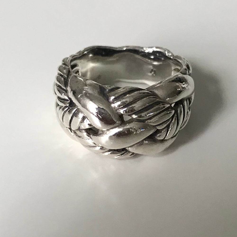 David Yurman Silver Cable Knot Ring
